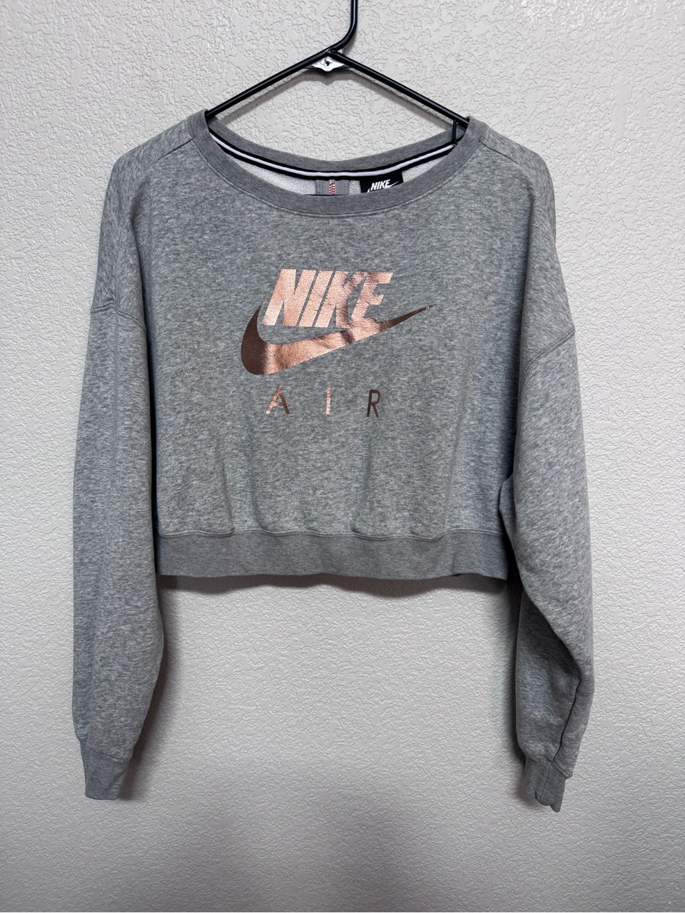 Nike Air Rally Cropped Zipper Back Sweatshirt Women’s S Casual Streetwear